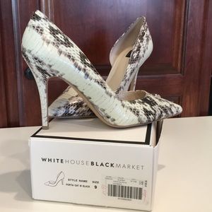 White House Black Market snake pumps